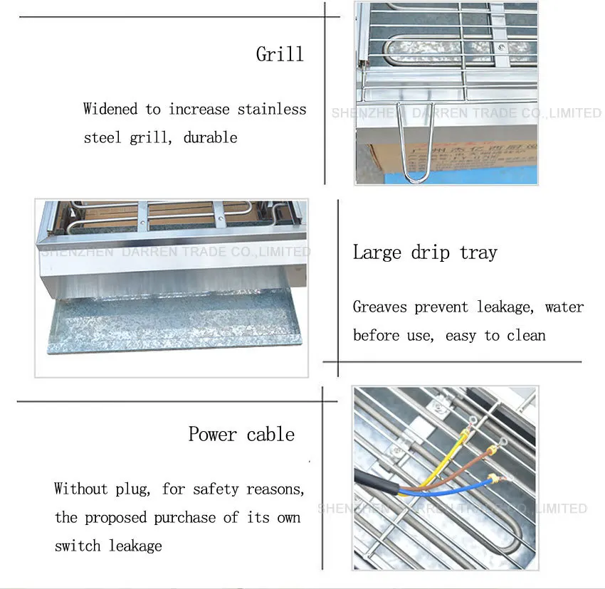 1 предмет бездымное барбекю гриль-машина для промышленная электродуховка бездымное барбекю оборудование FY-Q70