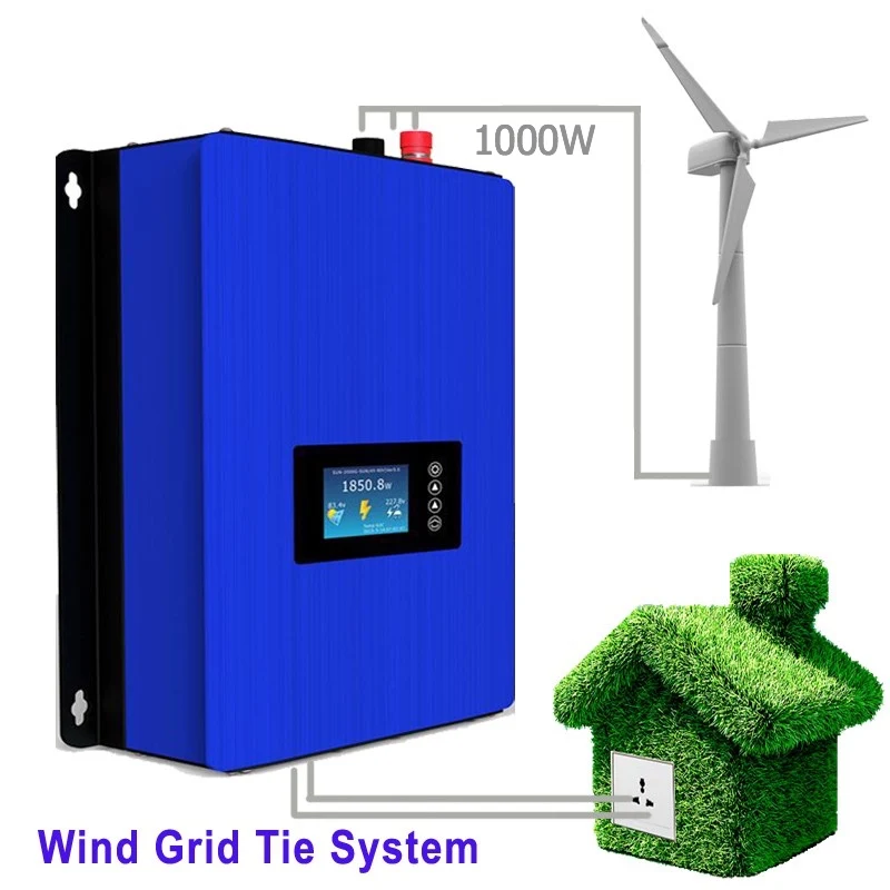

Duty-Free 1000W Power Wind Grid Tie Inverter with Dump Load Controller /Resistor 22V-60V / 45V-90V for 3 Phase AC wind turbine
