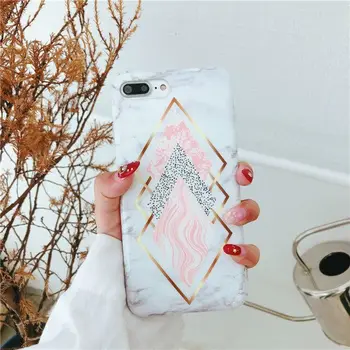 

Marble Texture Geometric patterns All-inclusive soft shell Soft Case phone cover for iPhone 7 7plus 8 8plus 6 6S 6Splus 6plus X