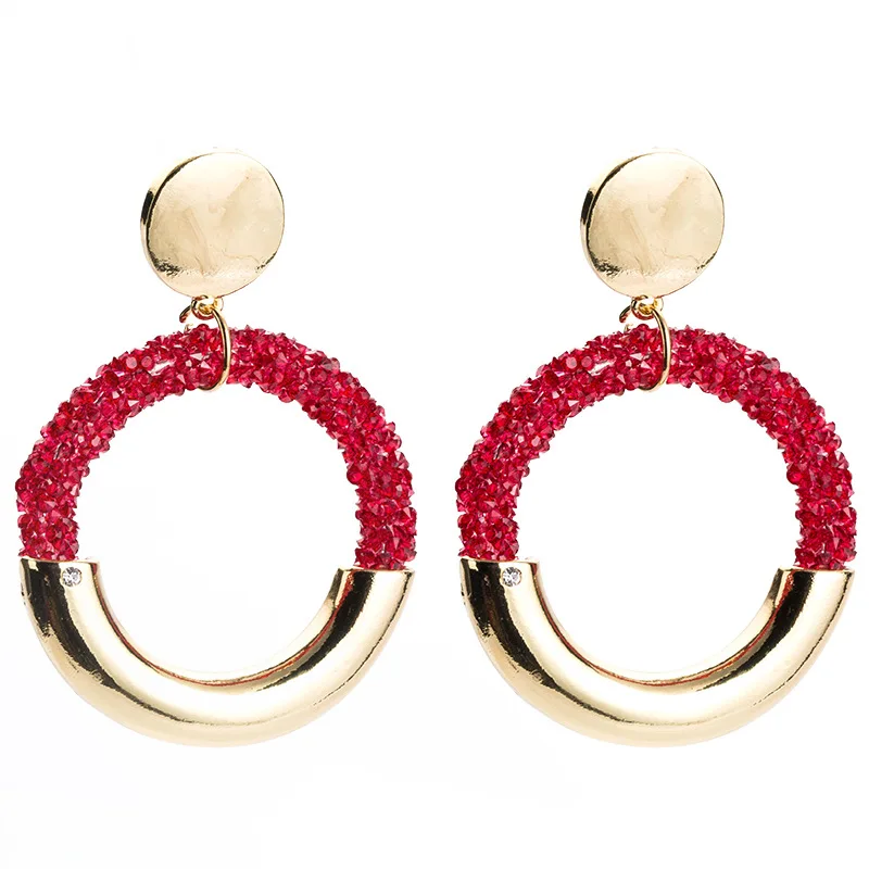 

Find Me 2019 new high-grade Fashion resin circular Drop Earrings For Women Jewelry geometric acrylic Dangle Earrings wholesale