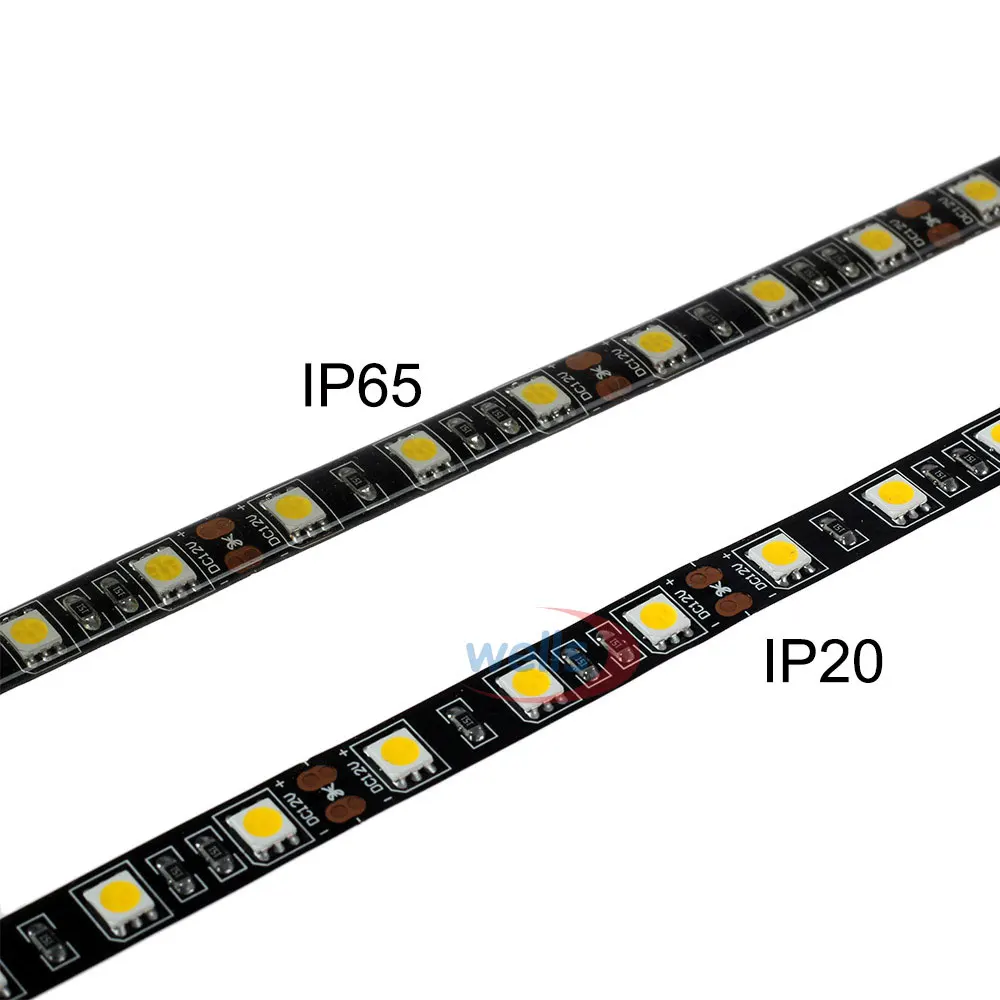 Светодиодная лента 12 В постоянного тока 5050 SMD 5 м 60 светодиодный s/M IP20 IP65