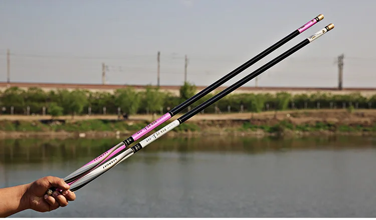 Drop Shipping 3.6M-7.2M Telescopic Fishing Rod High Carbon Fishing Rod Portable Ultralight Pole 28 Tonal Stream Rod Carp Fishing