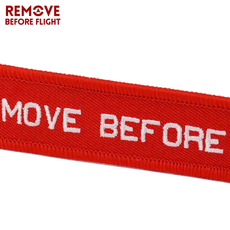 Remove Before Flight OEM Key Chains Berloques Red Embroidery Highlight Key Fobs Chains Jewelry Aviation Gifts Chaveiro Masculino4