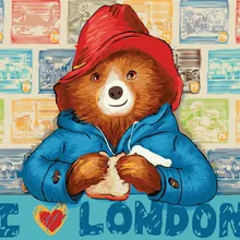 Frameless painting by numbers paint by number for home decor PBN for living room 4050 beer love london