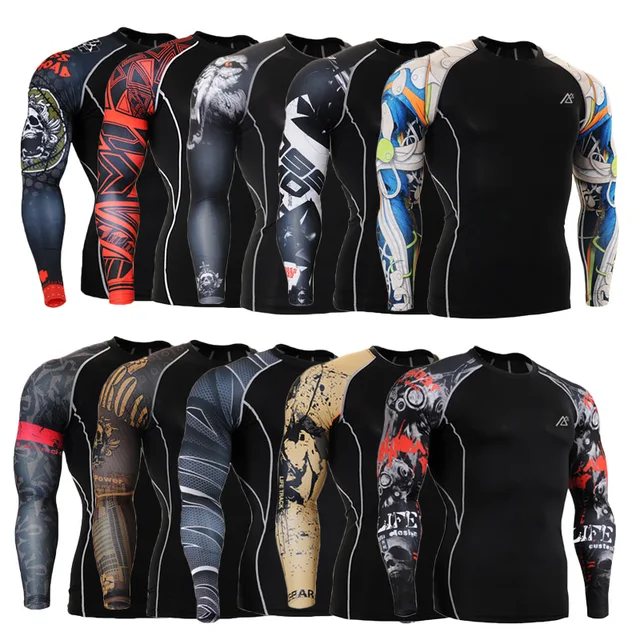 Men-s-Training-T-shirts-Gym-Crossfit-MMA