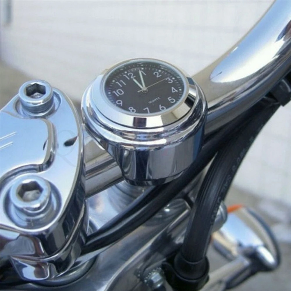 7/" регулируемые хромированные мотоциклетные часы с креплением на руль, кварцевые часы с циферблатом Horologe для HONDA PCX 125/150 PCX125 PCX150