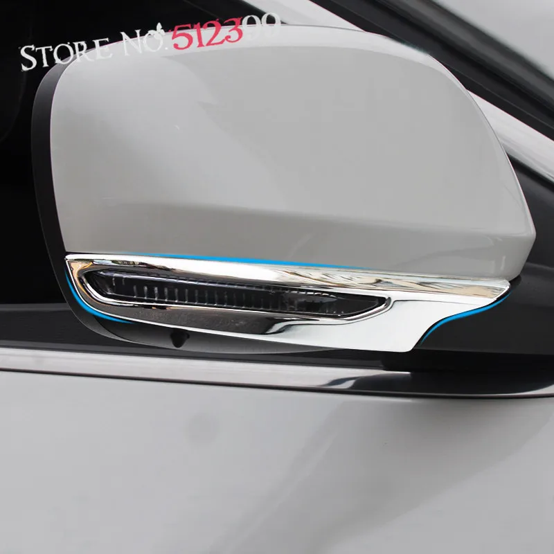 Chrome Trim Chromium Styling font b Car b font Rearview font b Mirror b font Stripe