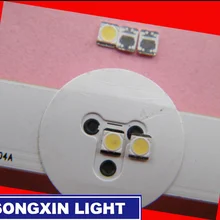 110 шт. для оригинального LG светодиодный ЖК-Телевизор задний светильник лампа бусины объектив 1 Вт 3 в 3528 2835 холодный белый светильник из бисера