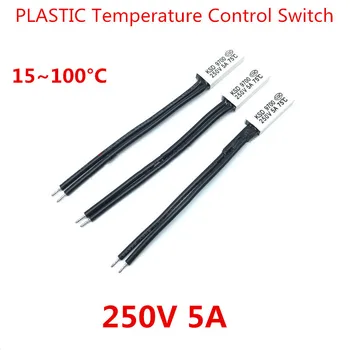 

20PCS KSD9700 5A 250V 15Degrees-100DegreesTemperature Control Switch PLASTIC Normal Closed/Open