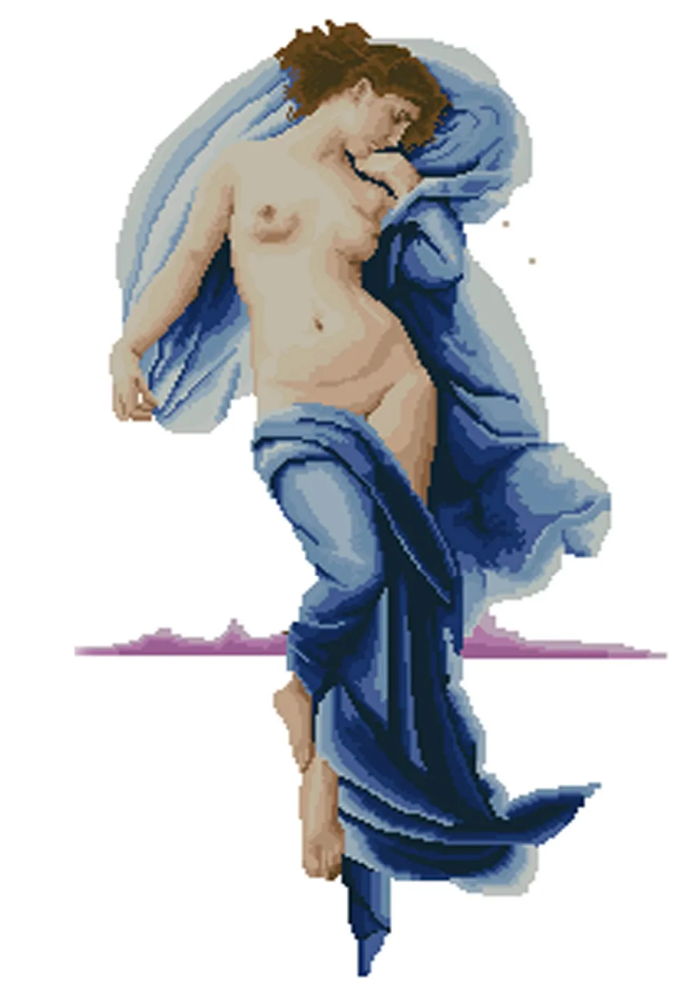 

Needlework,Sexy body art people 14ct Counted sets embroidery,DIY DMC Cross stitch kits,Art Pattern Cross-Stitching decor