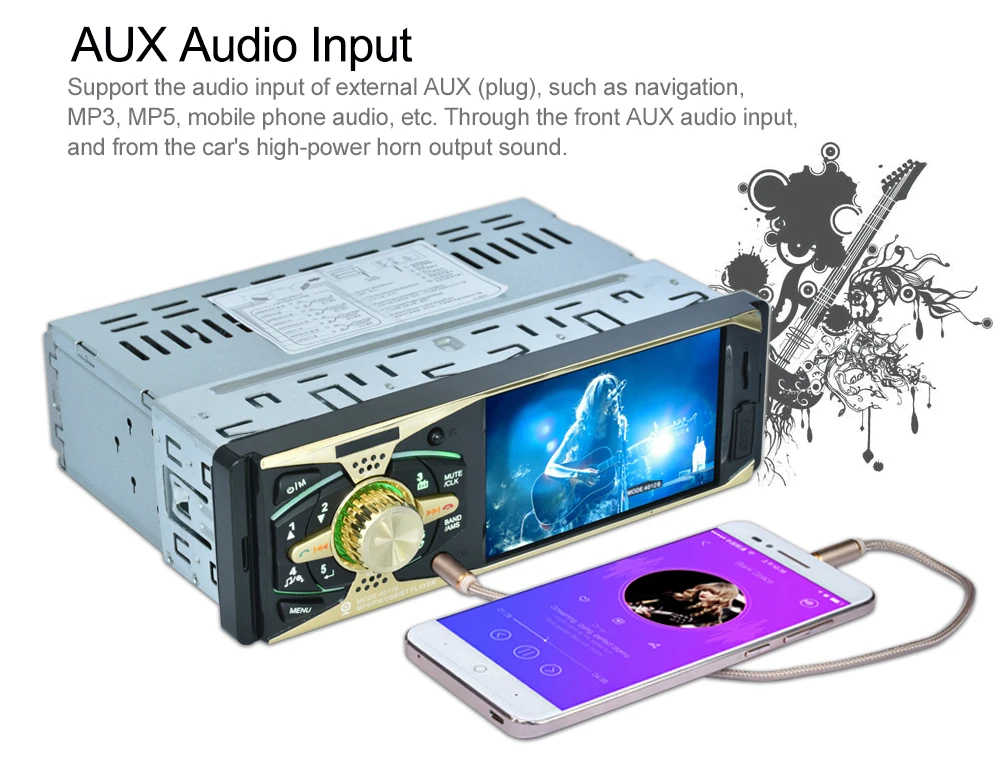 LTBFM Авто Радио 1 Дин 4011B автомобильная стереосистема Bluetooth аудио рекордер USB SD AUX Вход радио авто mp3 плеер с Камера