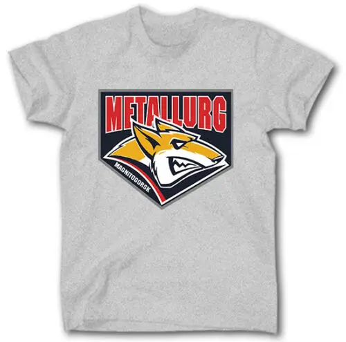 

Metallurg Magnitogorsk Hockey Club T-Shirt Khl Russia Ice Hockey 2019 Men'S Fashion Short Sleeved Camisetas Slim Fit Tops