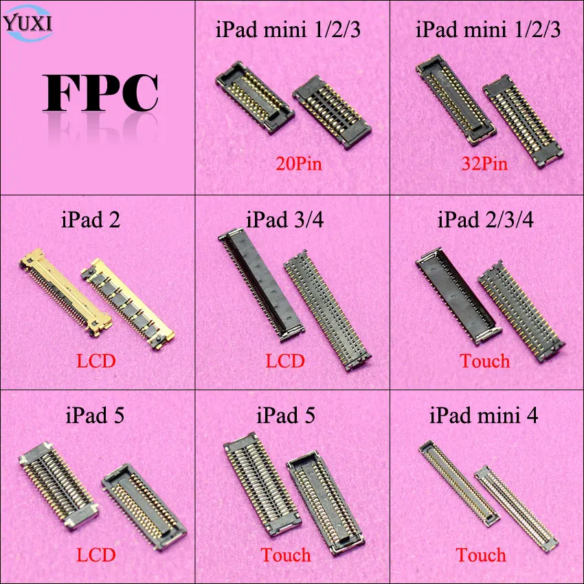 NEW FPC SMD Digitizer Touch Screen Glass Connector For iPad 2 iPad 3 iPad 4 