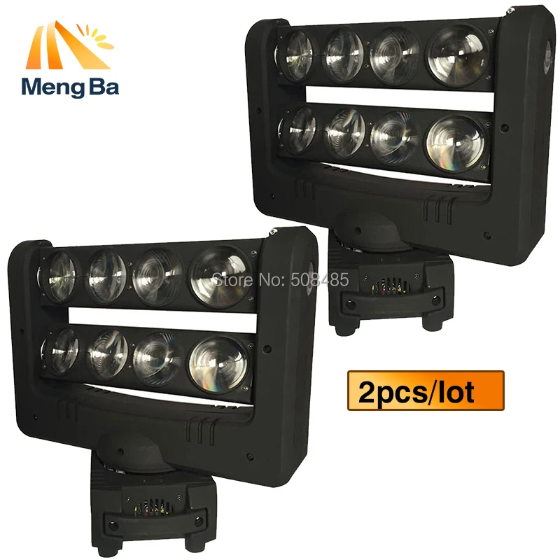 

2pcs/lot Super 8x10w CREE RGBW 4-In-1 Beam Light DMX Spider Light Double-Deck Moving Head Light Stage DJ /Bar/Home/Wedding