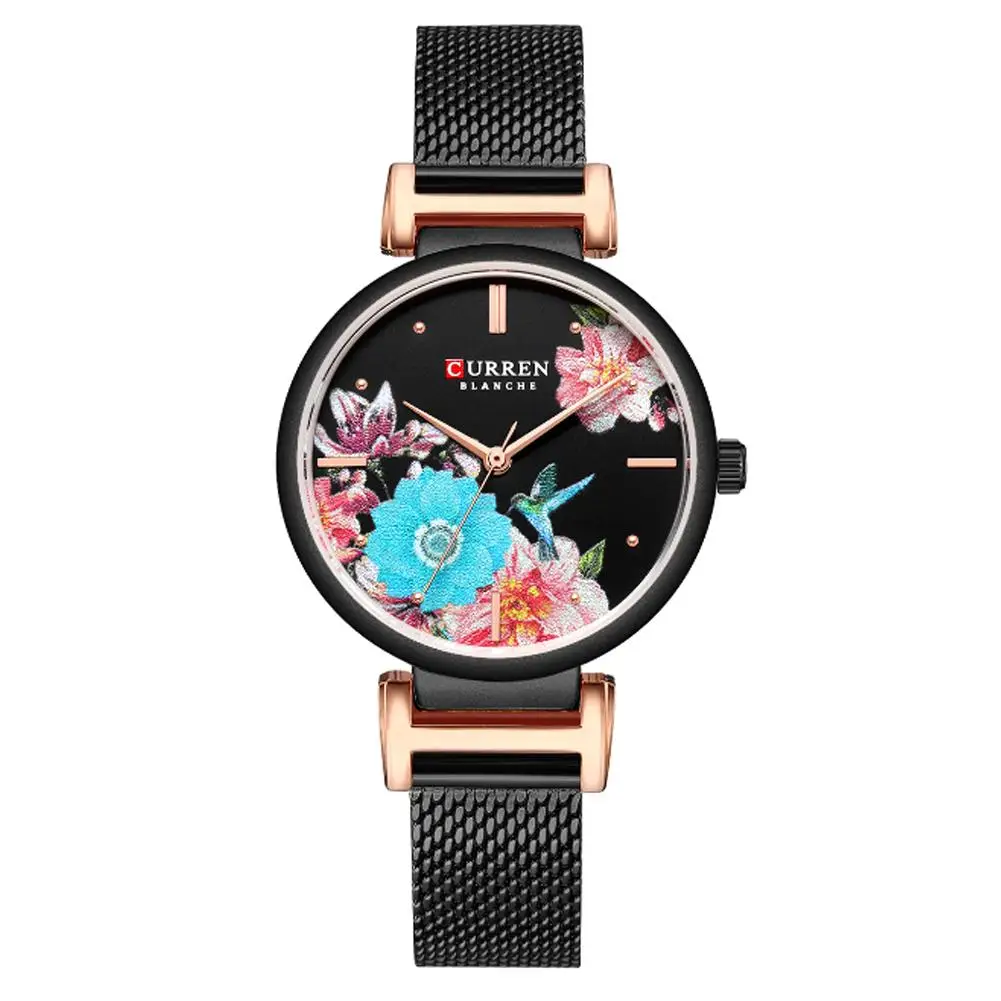 Watch Women Relogio For Curren Mesh Belt Watch Waterproof Fashionable Casual Female Quartz Watch Reloj