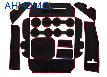 

Car Anti-Dirty Pad Door Groove Gate Slot Cup Armrest Storage Pad Mat For Highlander 2015 2016 2017 2018