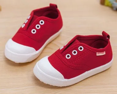 Модная новинка; обувь для девочек; парусиновые эспадрильи для мальчиков; очень мягкая и удобная обувь; Отличная плоская школьная обувь; - Цвет: Красный