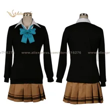 Kisstyle Moda Una Semana Amigos Isshukan Furenzu Kaori Fujimiya COS Ropa Cosplay Traje de Uniforme, Modificado Para Requisitos Particulares Aceptado