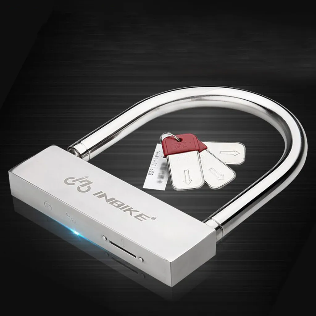 High quality Bicycle Electric Car Lock Battery Anti Theft U Type