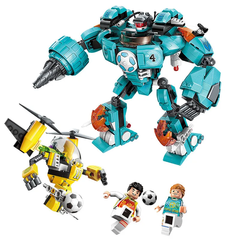 

3006 525pcs Century Football Defense Constructor Model Kit Blocks Compatible LEGO Bricks Toys for Boys Girls Children Modeling