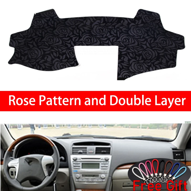 

Rose Pattern For Toyota camry 2006 2007 2008 2009-2012 Dashboard Cover Car Stickers Car Decoration Car Accessories Car Decals