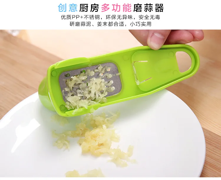 Plastic Ginger Garlic Grinding Tool Magic Silicone Vegetable Peeler Slicer Cutter Grater Planer Candy Color Kitchen Accessories