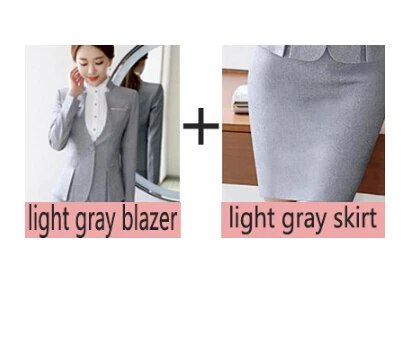 light gray BS Горячая Распродажа, женские формальные костюмы, женские униформы, элегантные деловые брюки, костюмы для женщин, рабочая одежда, офисные костюмы, блейзеры - Цвет: light gray BS