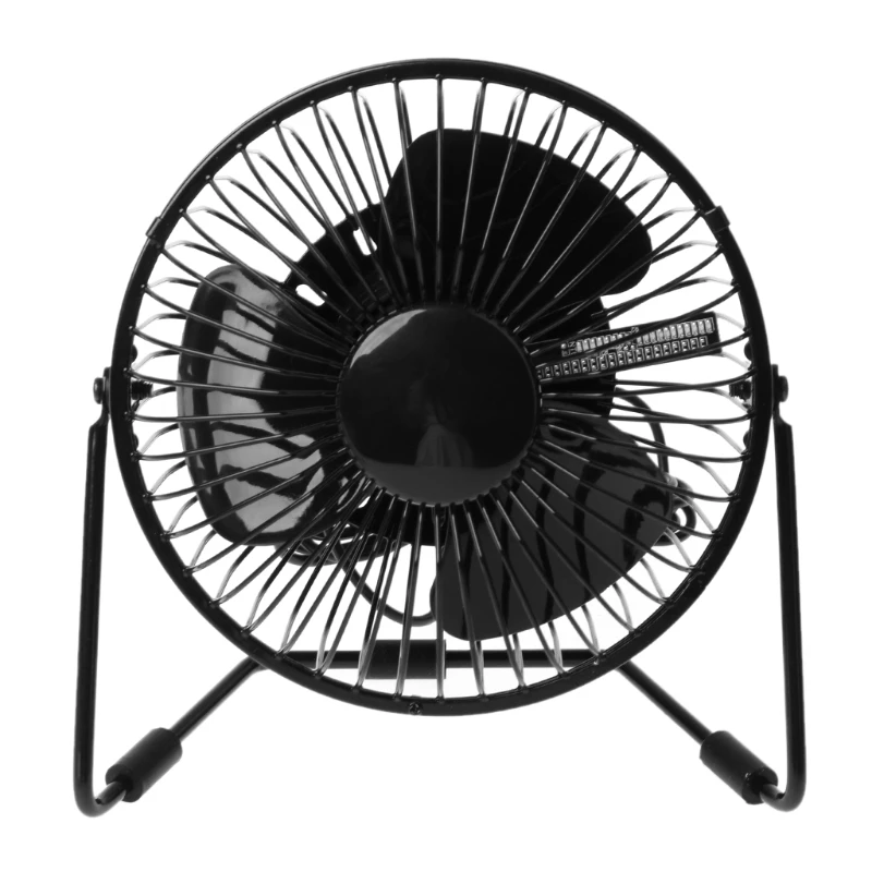 

OOTDTY High Quality USB Fan Desk Real Time Date Temperature Display with LED Light Cooling Fan for Home Office PC Powerbank-Y1QA