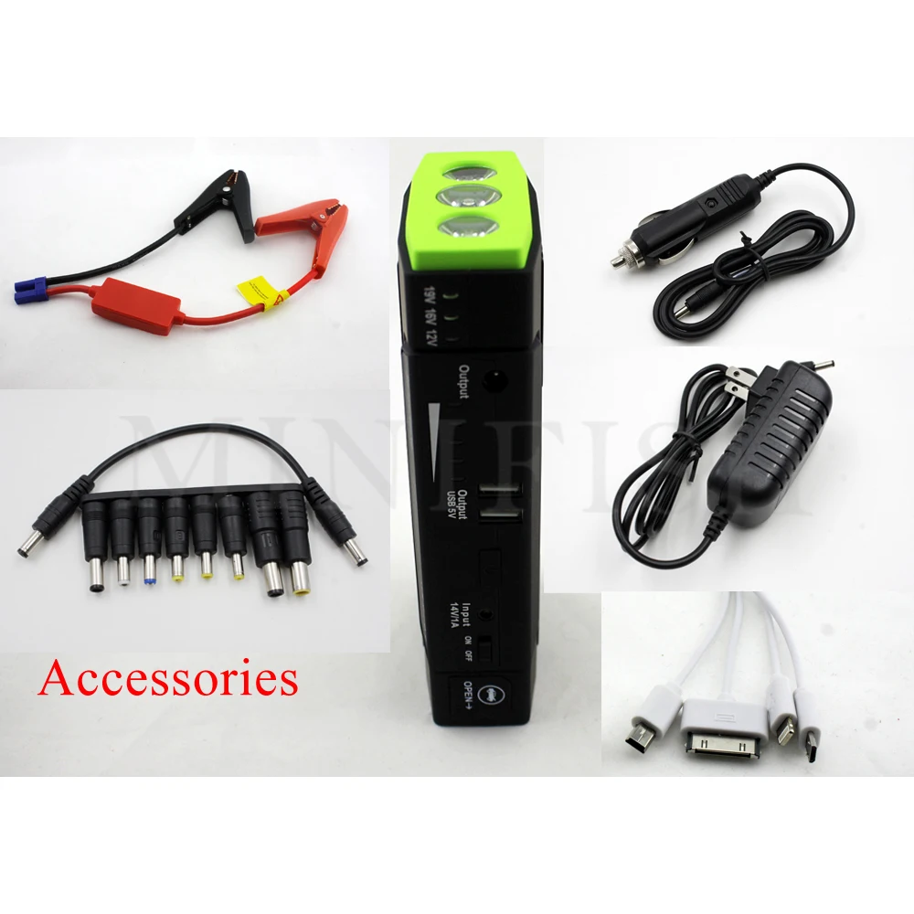 Promotion Multi-Function Portable 600A Emergency Battery Charger Car Jump Starter 68000mAh Booster Power Bank Starting Device