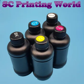 

LED Flexible UV Ink For Epson R280 R290 R330 L800 1390 1400 UV Printer Leatherpp pvc film TPU Soft Paper,ect. 6 color 2white