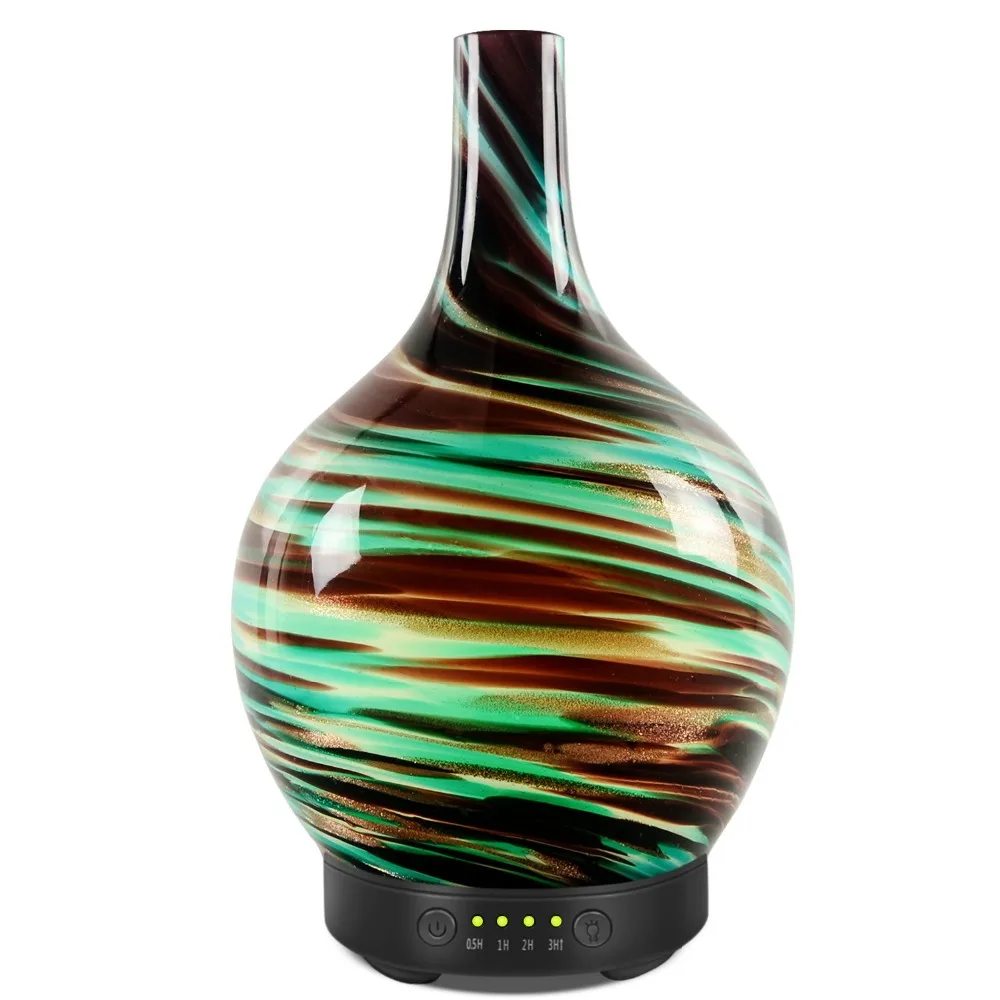 

100ml Handmade Ultrasonic Aroma Cool Mist Humidifier Waterless Auto-Off 7 Colors LED difusor For Home,Office Bay Livingroom Dec