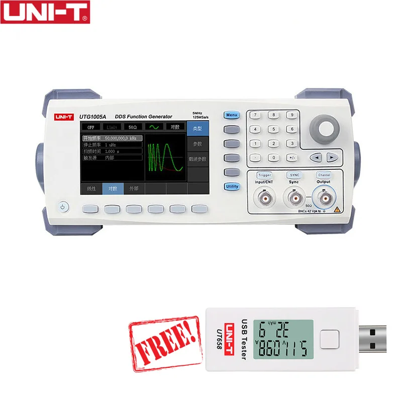 

UNI T UTG1005A signal generator synthesizer function generator sintetizador generador de funciones arbitrary waveform generator