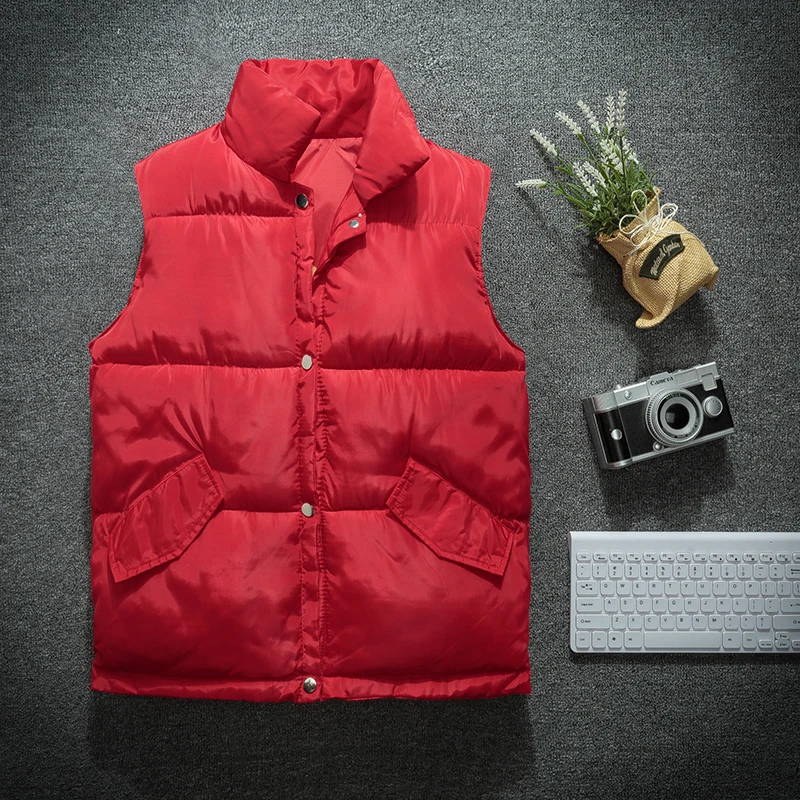 

2019 New Winter Jacket Men Parka Outerwear Thick Warm Sleeveless Vest Jackets Korea Male Coat Plus Size Streetwear Clothes