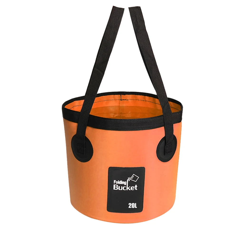 

12L 20L Water Storage Waterproof Fishing Portable With Carry Belts Multifunctional Folding Bucket Outdoor Camping Collapsible