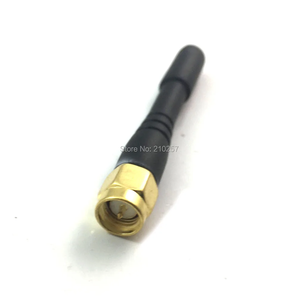 1pcs Wifi Antenna 2.4 Ghz 3dbi Aerial With Sma Male Connector Black 5cm Length