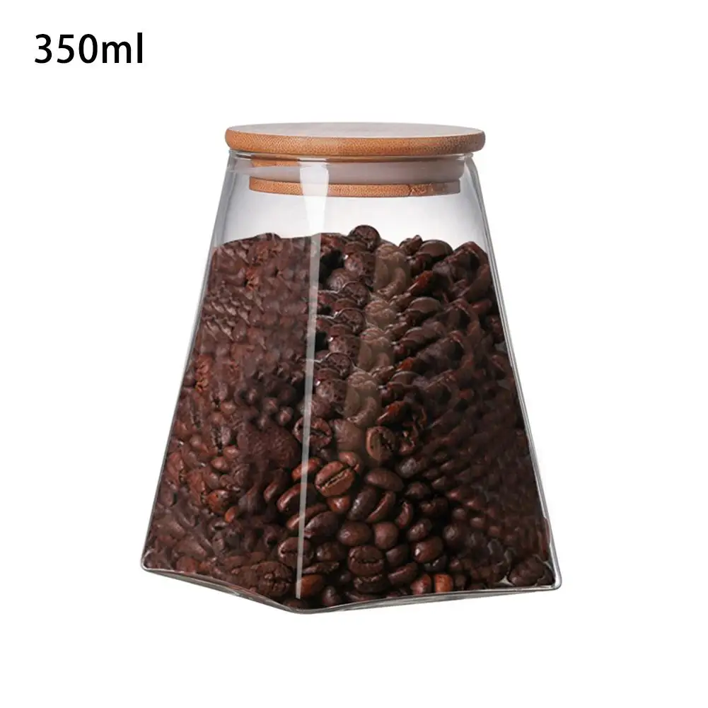 Квадратный запаянный в стекло банка для хранения еды кофе bean молоко порошок консервированные зерна резервуар для хранения чая банок