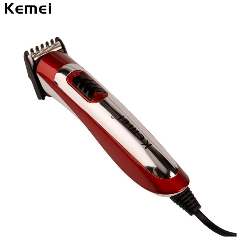 

Kemei Titanium Steel Blade Head Hair Trimmer Powerful Corded Electric Hair Clipper For Men Child Barber Haircut Cutting Machine