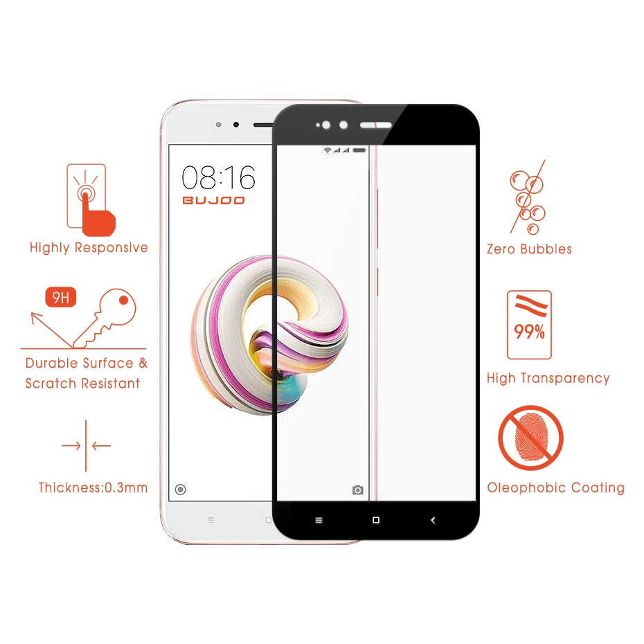 tempered glass for xiaomi mi 5x mi a1 (1)