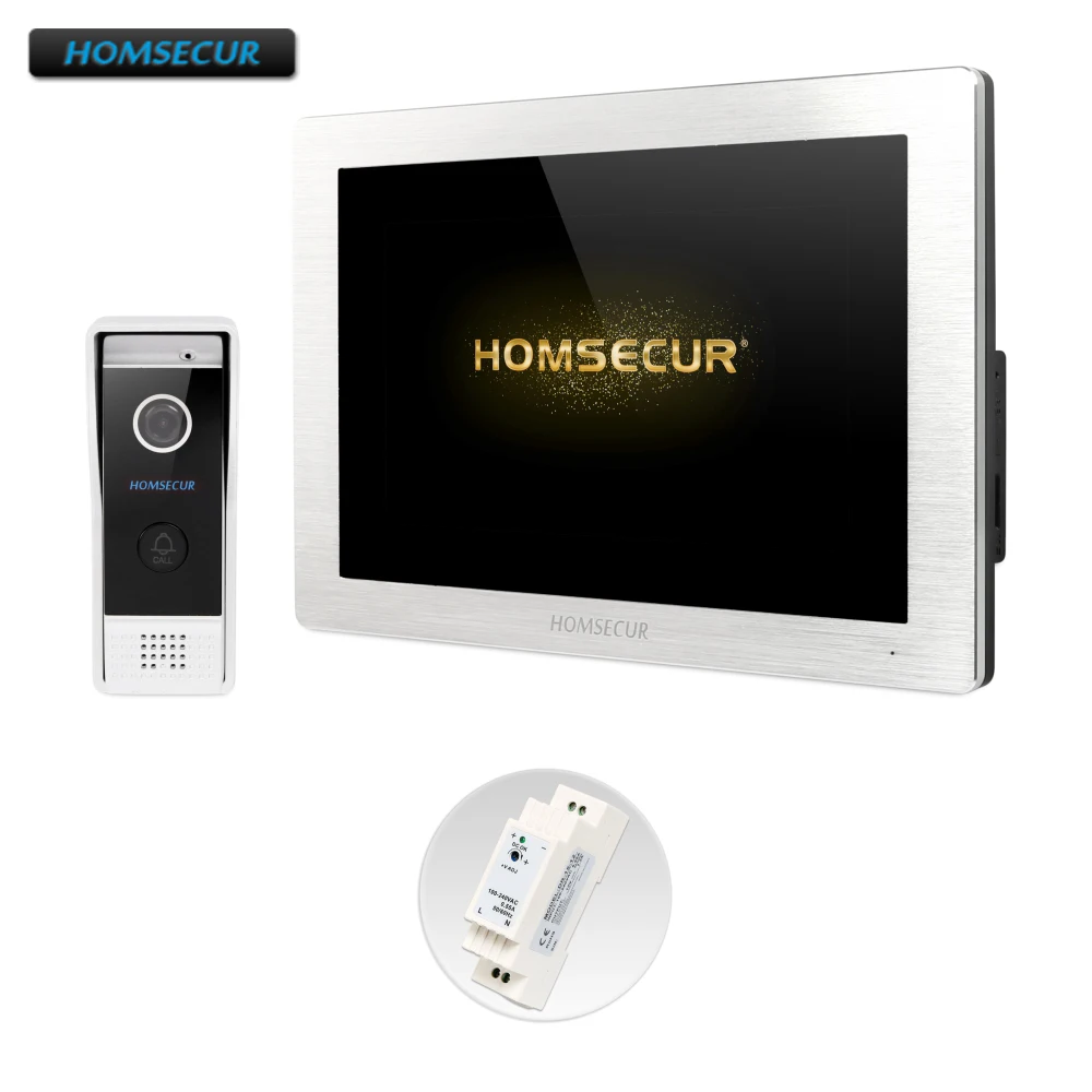 HOMSECUR 4 провода видео домофон телефонный звонок системы с 1.3MP водонепроницаемый камера BC031HD-B+ BM714HD-S