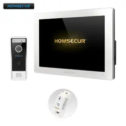 HOMSECUR 4 провода видео домофон вызова Системы с 1.3MP Водонепроницаемый Камера BC031HD-B + BM714HD-S
