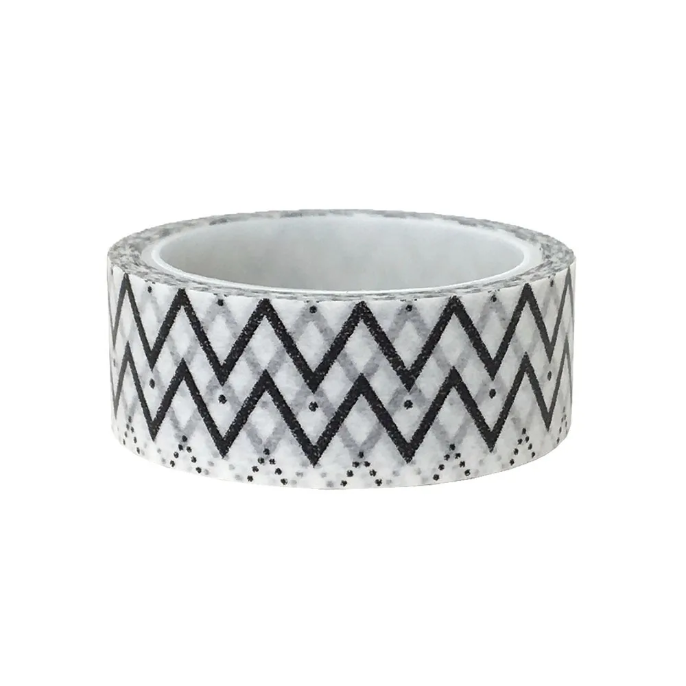 

20pcs/set Special for Black and White Wavy Zigzag Line Washi Tape Beautify DIY Decoration and Paper Washi Tape Wholesale