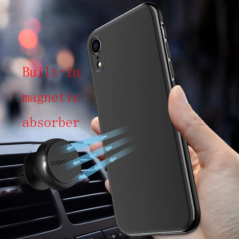 EVANKALX автомобиля чехол для iPhone X XR XS Max Мягкий ТПУ 6 6s 7 8 задняя крышка Plus |