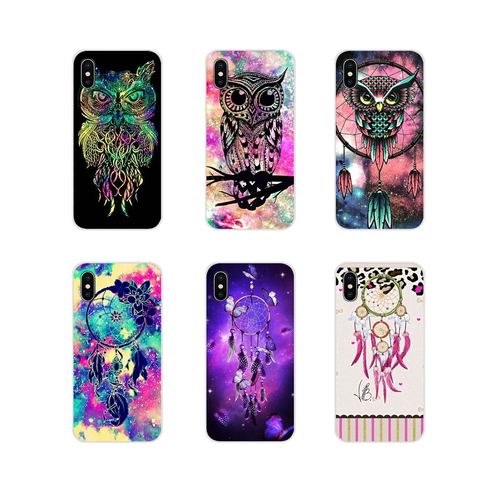 

For Huawei P Smart Mate Honor 7A 7C 8C 8X 9 P10 P20 Lite Pro Plus Dream Catcher Owls Pattern Accessories Phone Cases Covers