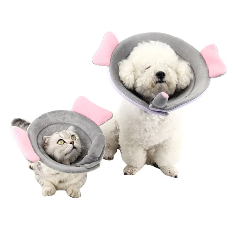 Elizabethan Pet Collar Soft Flexible Surgery Recovery Protective Hood