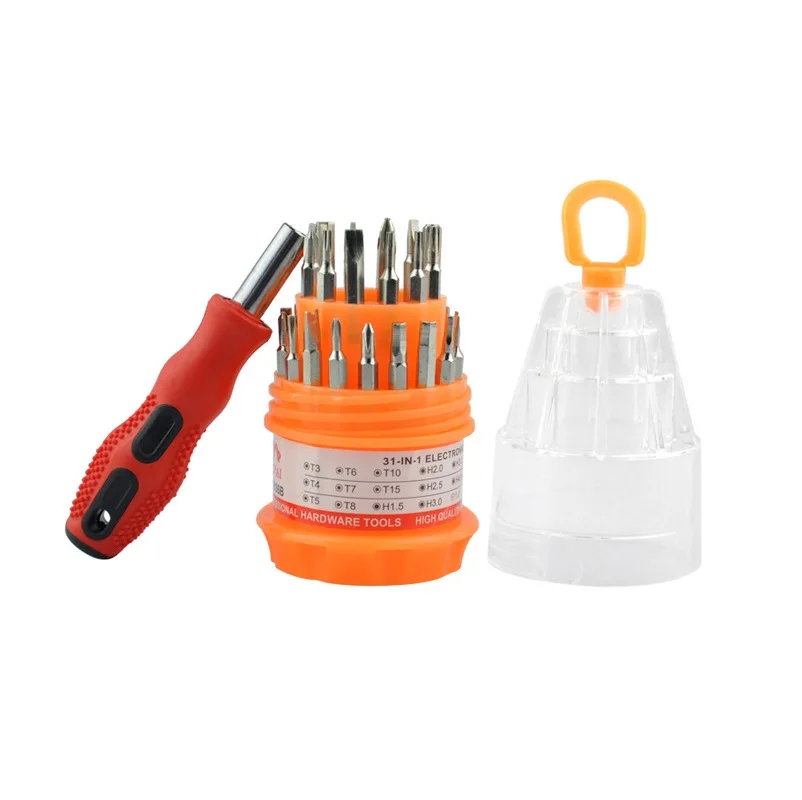 31 IN 1 Screwdriver Set Precision Phone Cmputer Camera Slotted Phillips Screwdriver Maintenance Tools Torx Hex