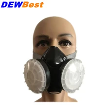 DEWBest 1008 лицо, респиратор, газовая маска, окрашенная пыль из активированного угля-плотная дымовая химическая пестицидная формальдегидная Пылезащитная маска