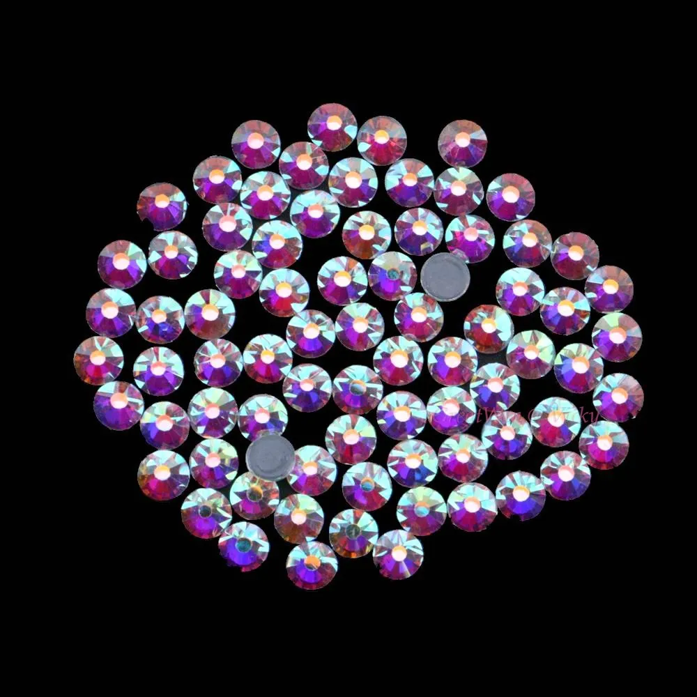 Assortiment De Strass En Cristal Hotfix Tailles S06, S10, S16, S20 - N°101 - Neuf