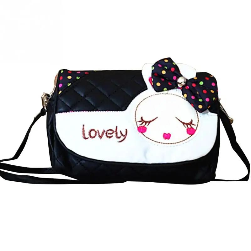جديد لطيف الاطفال الفتيات البسيطة Bowknot Crossbody أكياس جميلة أرنب الأطفال حقائب الكتف حقيبة صغيرة محفظة هدية للفتيات الصغيرات