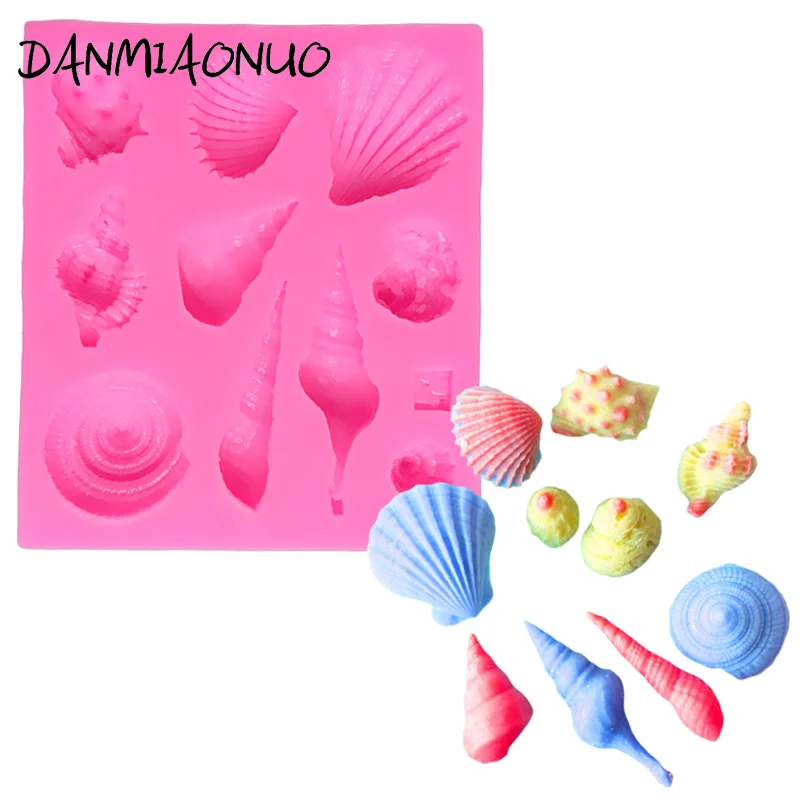 

Lovely Starfish Seashell Silicone Mold Fondant Cake Decorating Tools 3d Soap Molds Chocolate Mold Silicone Decorations For Cakes
