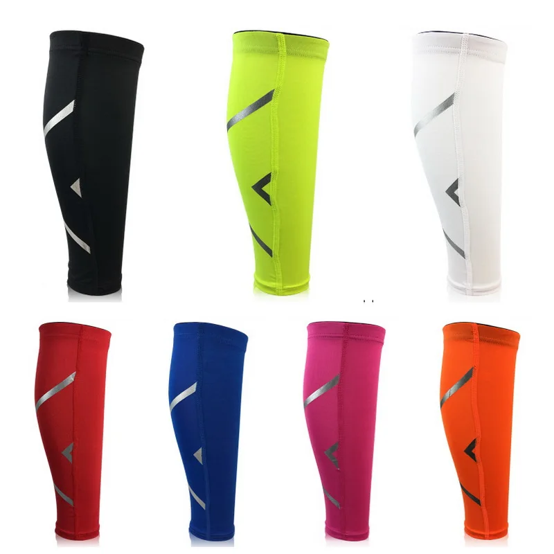 1 Pair Basketball Football Leg Shin Guards Soccer Protective Calf Sleeves Cycling Fitness calcetines Compresion Running